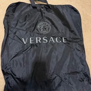 New! Versace Long Black Garment Bag